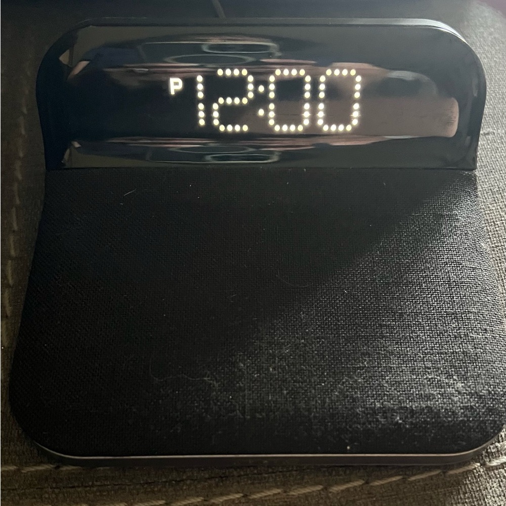 iHome Black Alarm Clock Base with Vent Grilles